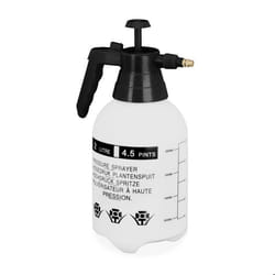 Relaxdays Pulvérisateur universel manuel 2L jet réglable pour eau et désherbant brumisateur jardin blanc et noir