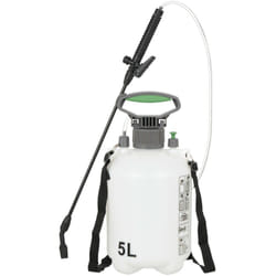 Relaxdays - Pulvérisateur à pression 5 l, appareil, lance tuyau, ceinture, plante jardin, 3 bar, buse réglable, blanc