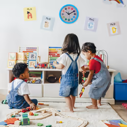 Relaxdays - Horloge murale, apprendre à lire l'heure, diamètre 30 cm, pour chambre d'enfant, fille ou garçon, bleue