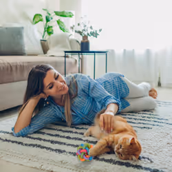 Jouet pour chat et chien en lot de 3, balle avec clochette à l'intérieur, diamètre : 6,5 cm, multicolore - Relaxdays