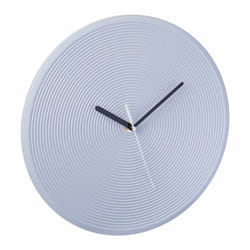 Relaxdays Horloge murale qui fonctionne avec pile, sans nombres, analogique, aiguille pour secondes, Ø 30,5 cm, grise