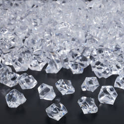 Relaxdays - Diamants décoratifs, lot 900, décoration pour mariage, cristaux, plastique, 1 x 1,5 x 1 cm, transparent