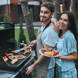 Relaxdays - Barquettes alimentaires, Lot de 25, fond troué, max. 260°C, barbecue, l x p : 34 x 22 cm, aluminium, argenté