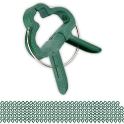 Relaxdays - Pinces pour plantes, lot de 120, larges clips, 4,5 x 6 cm, attaches pour pieds de tomates, jardin, vert
