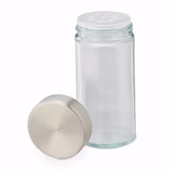Relaxdays - Lot de 20 pots à épices avec support, embouts tamiseur, transportable, remplir, argenté et transparent - Vue supplémentaire 7
