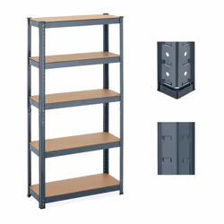 L'étagère à charge lourde en anthracite offre beaucoup d'espace pour bien ranger votre garage, l’atelier, etc. Comme étagère  ...