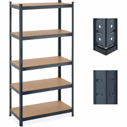 Cette étagère à charge lourde anthracite offre beaucoup de place pour tout garder en ordre. Comme étagère de cave ou d'atelie ...