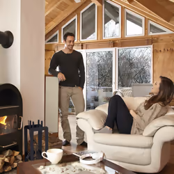 Relaxdays - Serviteur de cheminée, moderne, 5 pièces : tisonnier, pelle à cendres, balai, pince et support, noir