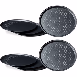 Avec ce lot de plaques de cuisson pour pizza vous pouvez préparer jusqu'à 8 pizza en même temps. Il vous suffit de déposer le ...