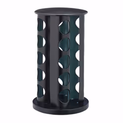 Relaxdays - Tourniquet à épices avec 20 pots en verre, rotatif, embouts tamiseur, remplir, pour la cuisine, noir - Vue supplémentaire 7