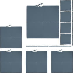 24x Tapis de sport, 60x60 cm, eva, surface totale 9 m², protection, pour appareils de fitness, gris