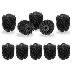 Relaxdays - Tête de rechange pour brosse wc lot de 10 orifice intérieur 12 mm Diamètre 7 cm, 2 couleurs