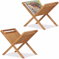 Rangez nettement vos journaux, magazines et catalogues avec ce porte-journaux décoratif en bambou. Parce qu’il prend peu de p ...