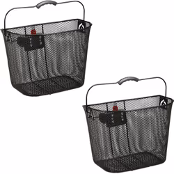 Ce panierde guidon en lot de 2 est tout aussi parfait pour une utilisationquotidienne que pour les longues randonnées à vélo ...