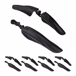 Lot garde-boue set de 5 protection avant et arrière roues avec 24-28 pouces pour différentes tiges selle noir