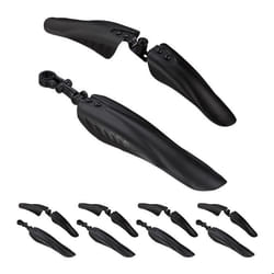 Lot garde-boue set de 5 protection avant et arrière roues avec 24-28 pouces pour différentes tiges selle noir
