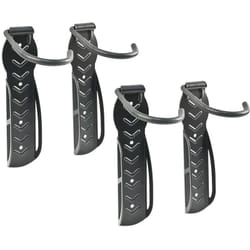 Relaxdays - Lot de 4 supports à vélo, rangement mural, à accrocher, noir