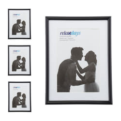 Cadres photo lot de 4 15x20 cm passe-partout 10x15 cm picture frame à poser ou suspendre noir