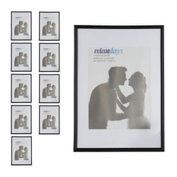 Cadre photo lot de 10 DIN A4 passe-partout 15 x 20 cm portrait ou paysage porte-photo à poser ou à suspendre noir