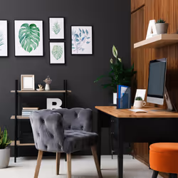 Relaxdays - Range-revues en métal, format A4, HxLxP : 31,5x7,5x25 cm, magazines, design maille, bureau, maison, anthracite