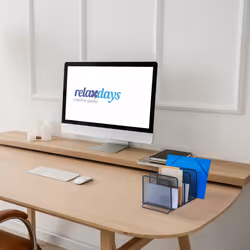 Relaxdays - Range-revues pratique pour le bureau, 5 compartiments, en métal, hlp : env. 19 x 20,5 x 37,5 cm, anthracite