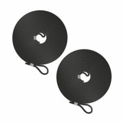 Relaxdays - Lot de 2 tendeurs en caoutchouc, pour coffre, 7,5 m, sangles, boucle, remorque & camping, noir