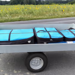 Relaxdays - Tendeurs avec mousquetons, lot de 3, sangles, pour coffre de voiture, 175 cm, remorque & camping, rouge