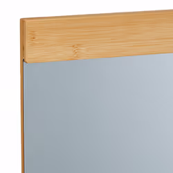 Relaxdays - Miroir mural avec surface de rangement, bambou et verre, HL 68,5x90 cm, salle bain, chambre, dressing, nature - Vue supplémentaire 6