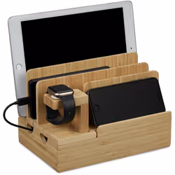 Grâce à cette station de charge, votre smartphone et votre tablette ont une place bien définie et ont toujours de la batterie ...