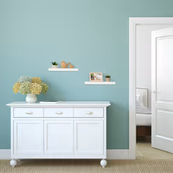 Relaxdays - tagères murales, lot de 3, l x p : 38 x 15 cm, décoration murale, design moderne, rangement, support, blanc - Vue supplémentaire 5