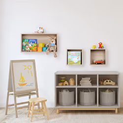 Relaxdays 10044741 Tablette flottante Mural Panneaux MDF Naturel