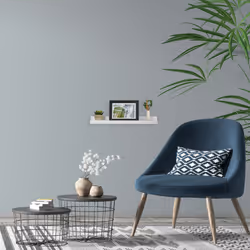 Relaxdays - Support pour photos, 48 cm de largeur, étagère étroite cadres photos, livres & déco, mdf, tablette, blanc