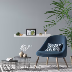 Relaxdays - Support pour photos, 80 cm de largeur, étagère étroite pour cadres photos, livres & déco, mdf, tablette, blanc
