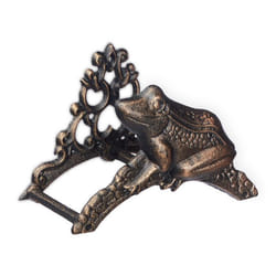 Relaxdays Support mural pour votre tuyau d’arrosage design vintage fonte de fer HLP 185 x 265 x 165 cm bronze