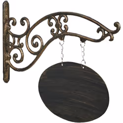 Grâce à son design nostalgique, cette jolie plaque en fonte de fer fera sensation. Elle est facile à personnaliser : prenez u ...