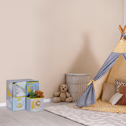 Tagère pour enfants motif nuit, HxLxP : 59,5x60,5x30 cm, étagère de rangement, chambre d'enfant, multicolore - Relaxdays
