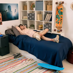 Bac rangement en lot de 2, rectangulaire, étoiles, design ouvert, h x l x p : 16x20x25 cm, gris et blanc - Relaxdays