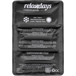 Poche de glace, chaud et froid, 25 x 36 cm, gel, premiers secours, pochette réutilisable, noir - Relaxdays