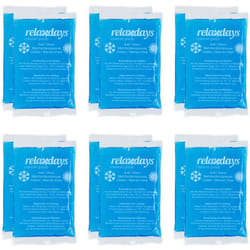 Poches de glace, lot de 12, chaud et froid, 9 x 15 cm, premiers secours, pochettes réutilisables, bleu - Relaxdays