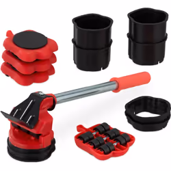 Avec ce set, vous pourrez lever et bouger vos meubles tout en protégeant votre dos. En effet, ce kit pratique vous permet de  ...