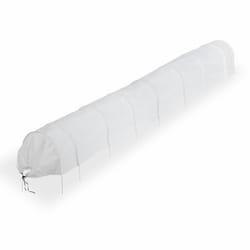 Relaxdays Tunnel de croissance, protection contre les parasites, filet à fines mailles, longueur : 5 m, blanc