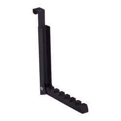 Relaxdays Portemanteau pliable pour porte de max 2 cm d’épaisseur à accrocher 6 cintres métal et bois noir