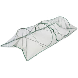 Relaxdays - Tunnel de croissance pliable, système « pop up », 2,5 m, filet, pour légumes et fraises, vert foncé