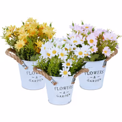 Apportez une touche de fraîcheur et de couleur à votre chez-vous en optant pour ce superbe lot de 3 plantes artificielles ! C ...