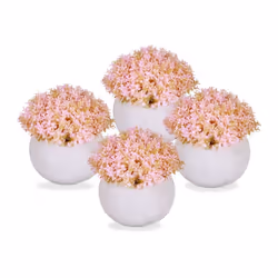 Apportez une touche de fraîcheur et de couleur à votre chez-vous en optant pour ce superbe lot de 4 plantes artificielles ! C ...