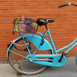Relaxdays - Filet moto & vélo, lot de 2, panier, 40 x 40 cm, 6 crochets, élastique, noir
