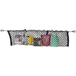 Relaxdays - Filet pour voiture, élastique, pour appuie-tête, coffre, avec crochets, universel, noir