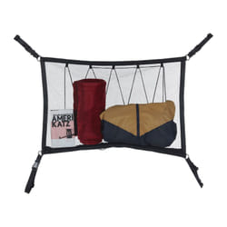 Relaxdays - Filet pour toit de voiture, 50 x 80 cm, sac avec fermeture éclair, cordelette, rangement véhicule, noir