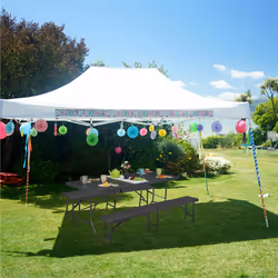 Table de jardin, aspect rotin, forme carrée, HxLxP: 72x180x74 cm, plastique, métal, pliable, gris - Relaxdays