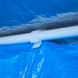 Paroi latérale pour votre tonnelle, lot de 3, imperméable, fermetures scratch, pe, sans fenêtres, 2x3 m, bleue - Relaxdays - Vue supplémentaire 6
